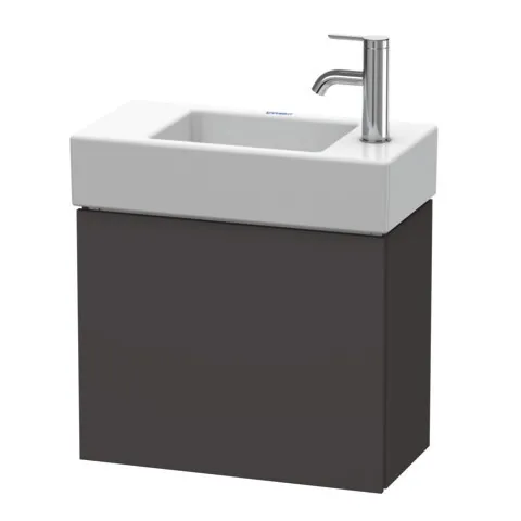 Duravit Waschtischunterschrank wandhängend „L-Cube“ 48 × 40 × 24 cm Graphit Supermatt Duravit Waschtischunterschrank wandhängend „L-Cube“ 48 × 40 × 24 cm Graphit Supermatt