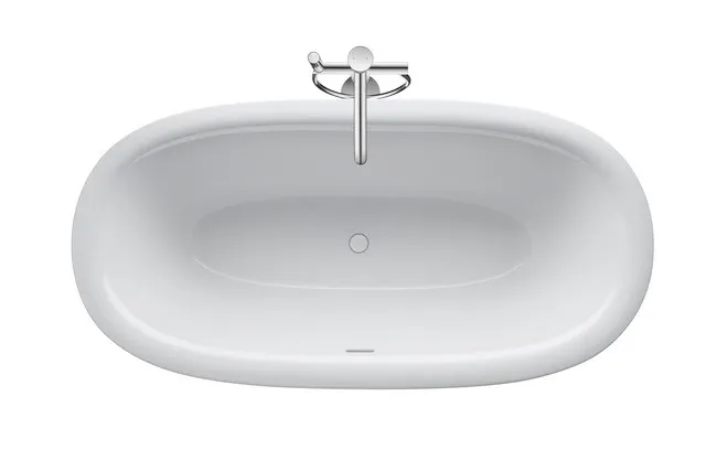 Duravit Badewanne „White Tulip“ freistehend oval 180 × 90 cm