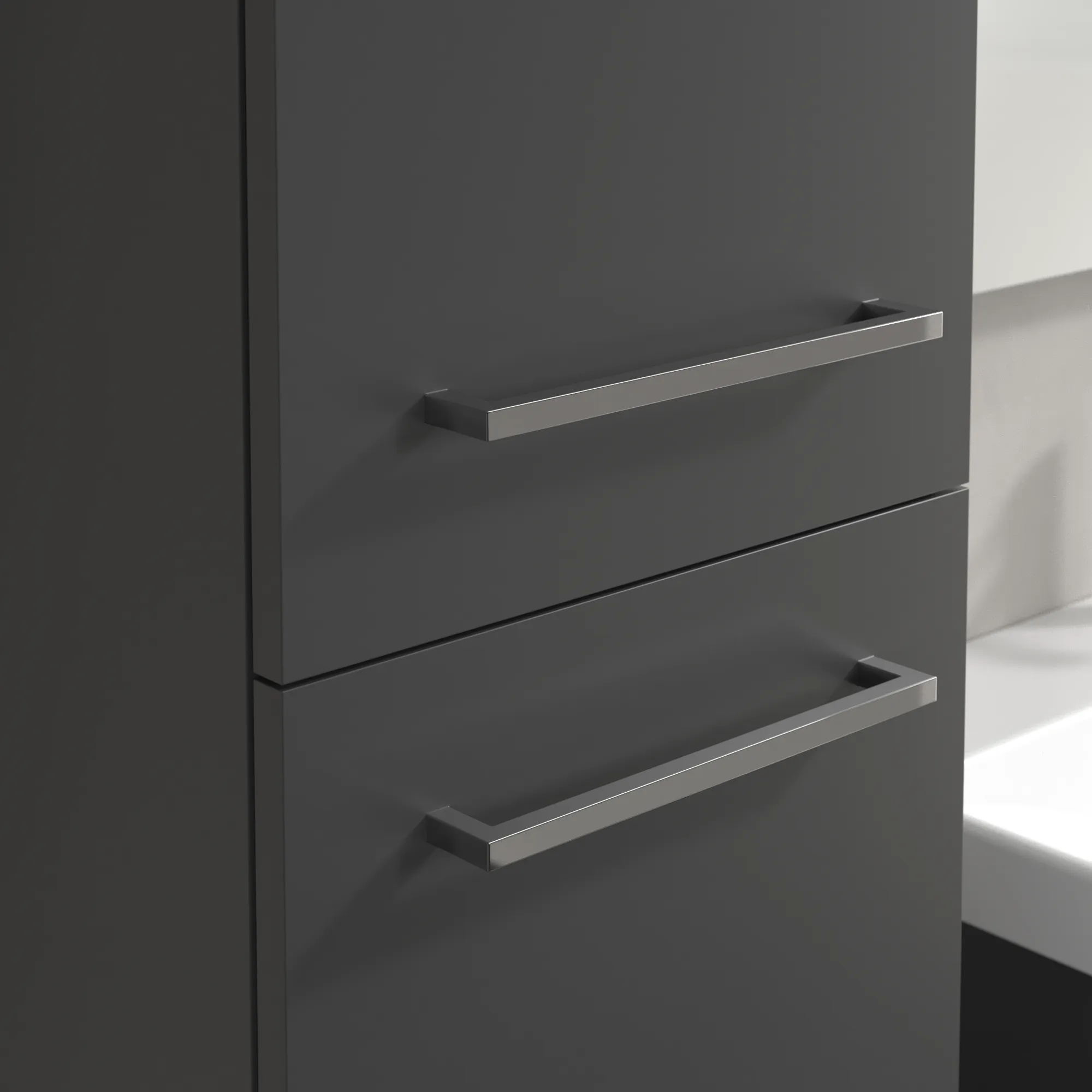 Villeroy & Boch Avento Hochschrank A89400, 350x1760x404mm, links angeschlagen, Graphite