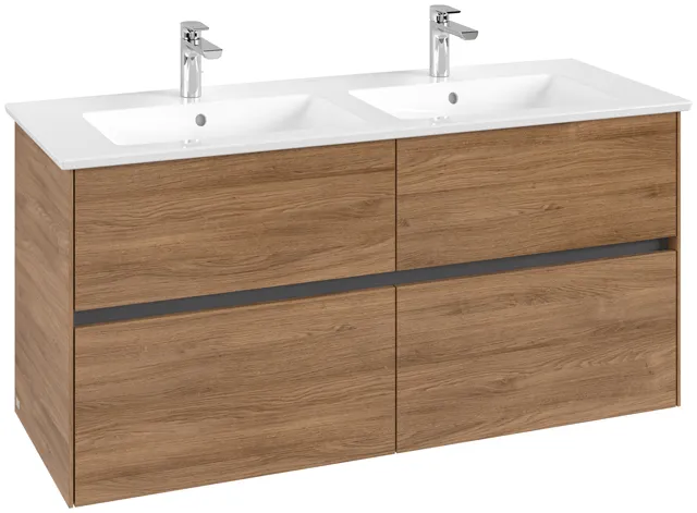 Villeroy & Boch Waschtischunterschrank „Collaro“ 1261 × 610 × 480 mm Kansas Oak, ohne Beleuchtung, für Becken mittig Villeroy & Boch Waschtischunterschrank „Collaro“ 1261 × 610 × 480 mm Kansas Oak, ohne Beleuchtung, für Becken mittig