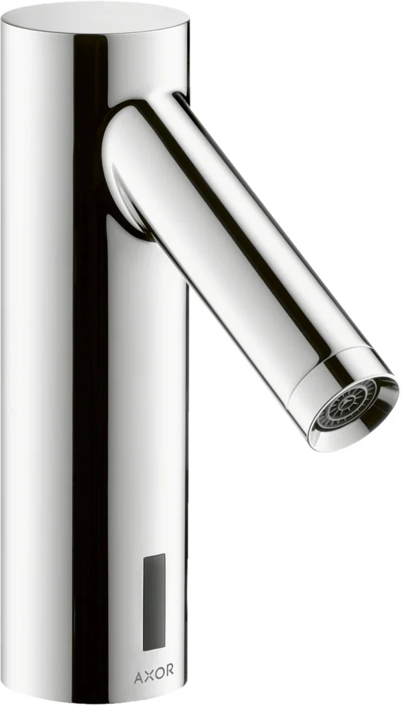 Hansgrohe AXOR Starck Elektronik-Waschtischmischer, Chrom, Ausladung 103 mm, Normalstrahl, Batteriebetrieb, Temperaturvoreinstellung Hansgrohe AXOR Starck Elektronik-Waschtischmischer, Chrom, Ausladung 103 mm, Normalstrahl, Batteriebetrieb, Temperaturvoreinstellung