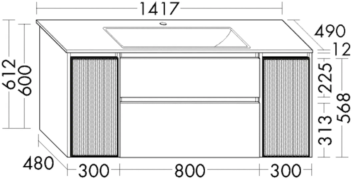 burgbad Badmöbelset „Accura“ in Weiß Solid Matt burgbad Badmöbelset „Accura“ in Weiß Solid Matt