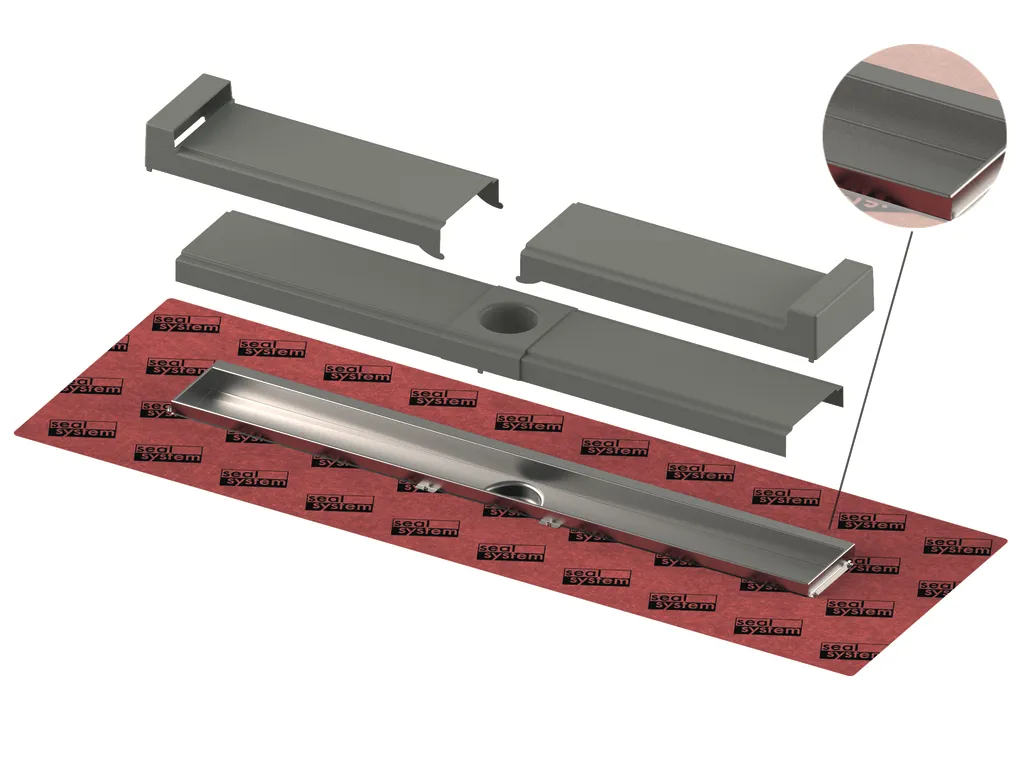 TECE Duschrinne mit Wandfliesenauflage „TECEdrainline Evo“ 900 mm TECE Duschrinne mit Wandfliesenauflage „TECEdrainline Evo“ 900 mm