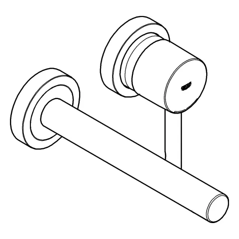 Grohe Essence 2-Loch-Waschtischbatterie Wandmontage warm sunset Grohe Essence 2-Loch-Waschtischbatterie Wandmontage warm sunset