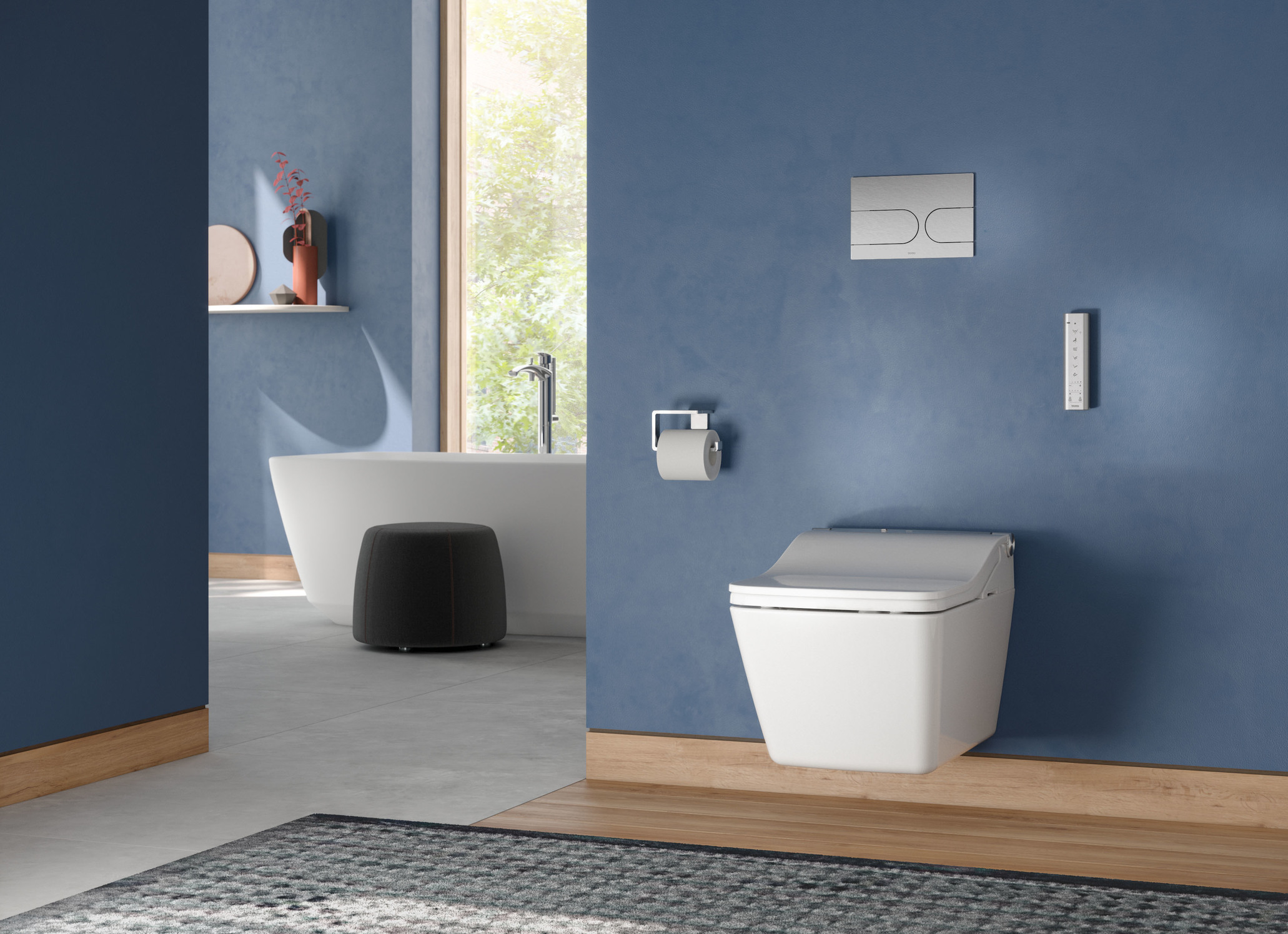 WC SP für WASHLET SX und SW wandhängend, randlos mit TORNADO FLUSH 380 × 337 × 580 mm