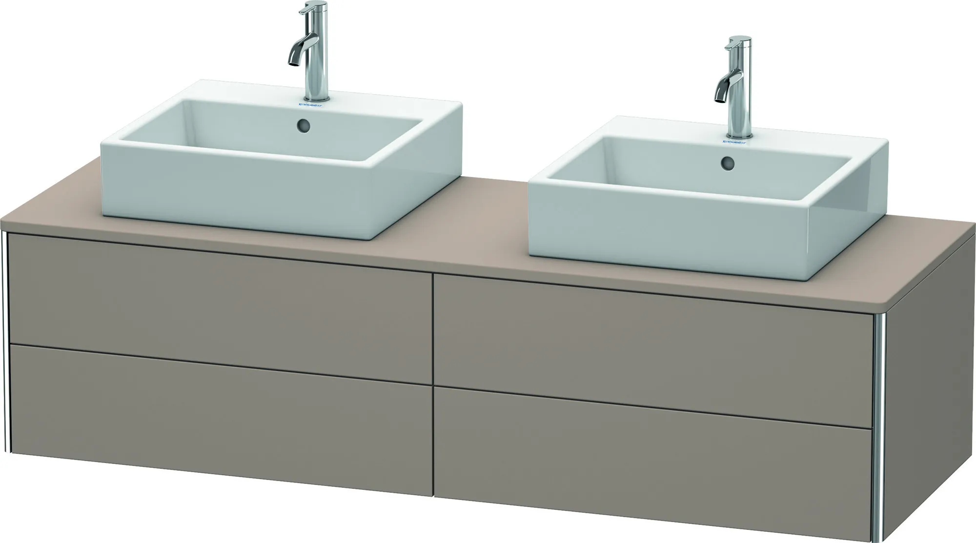 Duravit Waschtischunterschrank wandhängend „XSquare“ 160 × 40 × 54,8 cm Basalt Matt Duravit Waschtischunterschrank wandhängend „XSquare“ 160 × 40 × 54,8 cm Basalt Matt