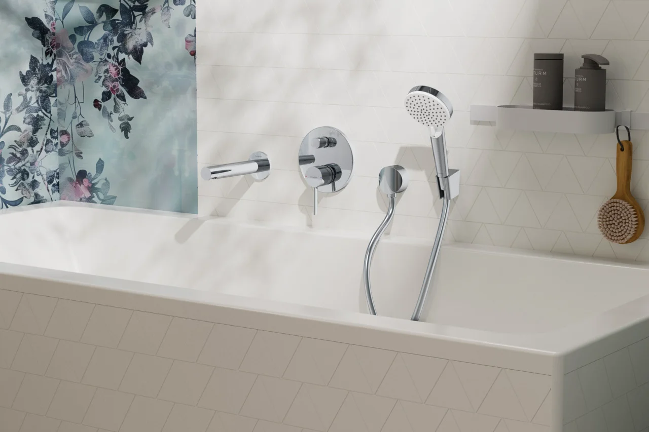Hansgrohe Zesis S Wanneneinlauf Chrom, Ausladung 181 mm, Wandmontage, max. Durchfluss 22,5 l/min bei 3 bar, Anschluss DN15, Normalstrahl Hansgrohe Zesis S Wanneneinlauf Chrom, Ausladung 181 mm, Wandmontage, max. Durchfluss 22,5 l/min bei 3 bar, Anschluss DN15, Normalstrahl