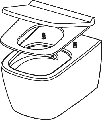TECE Dusch-WC „neo“, Befestigung verdeckt, ohne Spülrand TECE Dusch-WC „neo“, Befestigung verdeckt, ohne Spülrand