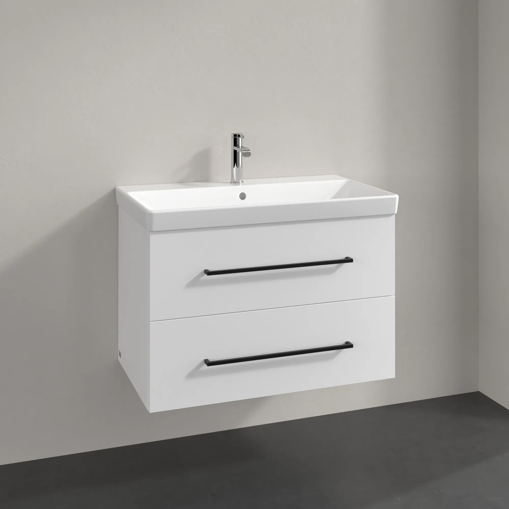 Villeroy & Boch Waschtischunterschrank „Avento“ für Schrankwaschtisch 780 × 514 × 452 mm Brilliant White, Soft Closing