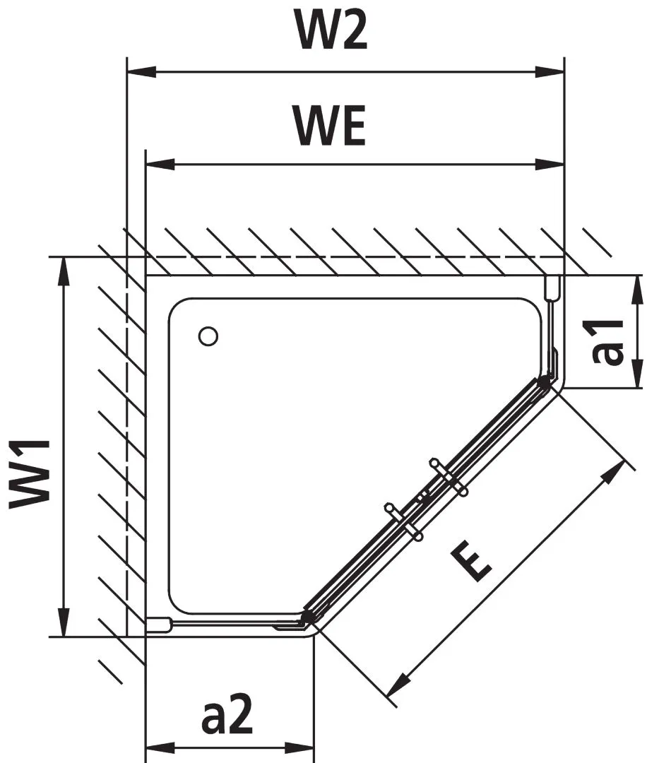Kermi Duschdesign Fünfeck-Duschkabine mit Pendeltüren mit Festfeldern für ungleichschenklige Wannen „PASA XP“ Glas Klar, Profile Silber Mattglanz, BV: 720 - 870 mm GAK: 705 - 735 mm WE: 730 - 760/880 - 910 mm H: 1850 mm Kermi Duschdesign Fünfeck-Duschkabine mit Pendeltüren mit Festfeldern für ungleichschenklige Wannen „PASA XP“ Glas Klar, Profile Silber Mattglanz, BV: 720 - 870 mm GAK: 705 - 735 mm WE: 730 - 760/880 - 910 mm H: 1850 mm