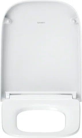 Duravit Univ. WC-Sitz Eckig Tief 448mm Üblap., Edelstahl