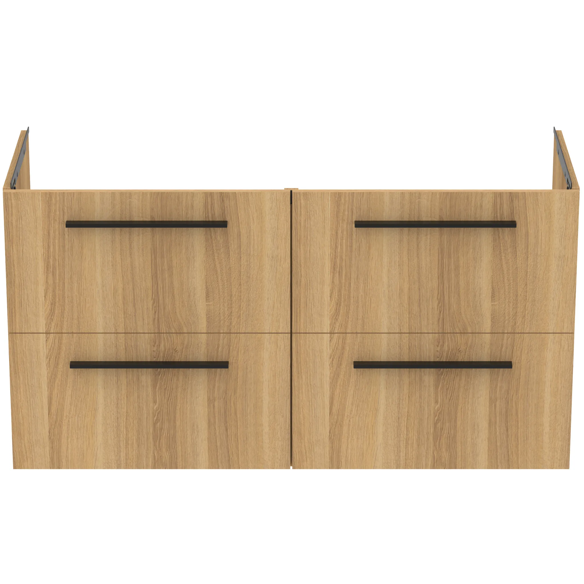 Ideal Standard i.life A Möbeldoppel-Waschtischunterschrank Eiche Natur 1200x440x630 mm 4 Auszüge Softclose