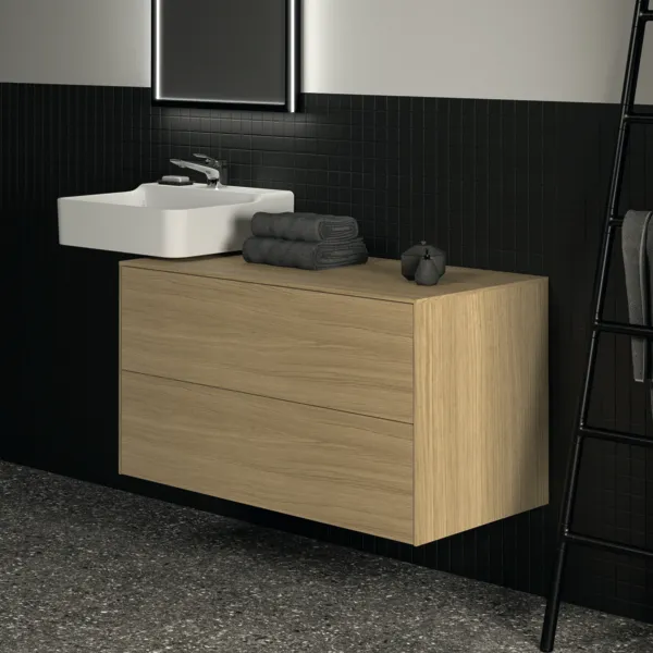 Ideal Standard Waschtischunterschrank „Conca“ 100,2 × 55 × 50,5 cm Eiche hell Furnier