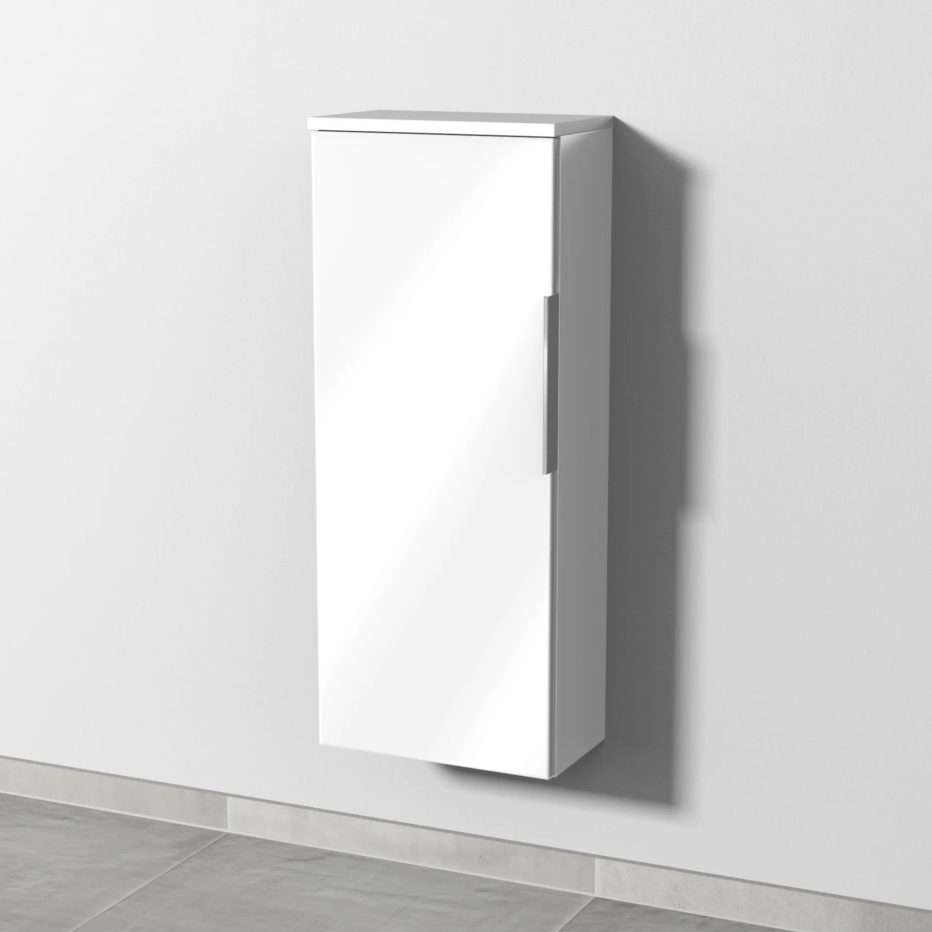 Sanipa Mittelschrank „3way“ 350 × 850 × 199 mm Anschlag links, in Weiß (glanz), Anschlag links