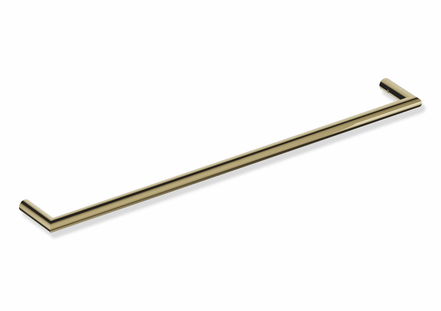 Badetuchhalter des Systems 162, Edelstahl, PVD, Achsmaß 600 mm, T: 75 mm, in Farbe CK (Messing glänzend)