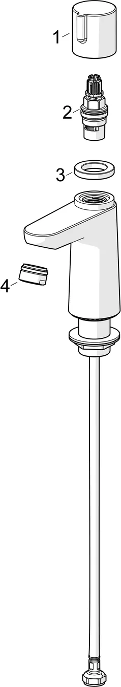 HansaNOVA EHM Kaltwasserarmatur HansaNOVA 0090 Standmontage Einhebelmischer Chrom DN15 HansaNOVA EHM Kaltwasserarmatur HansaNOVA 0090 Standmontage Einhebelmischer Chrom DN15