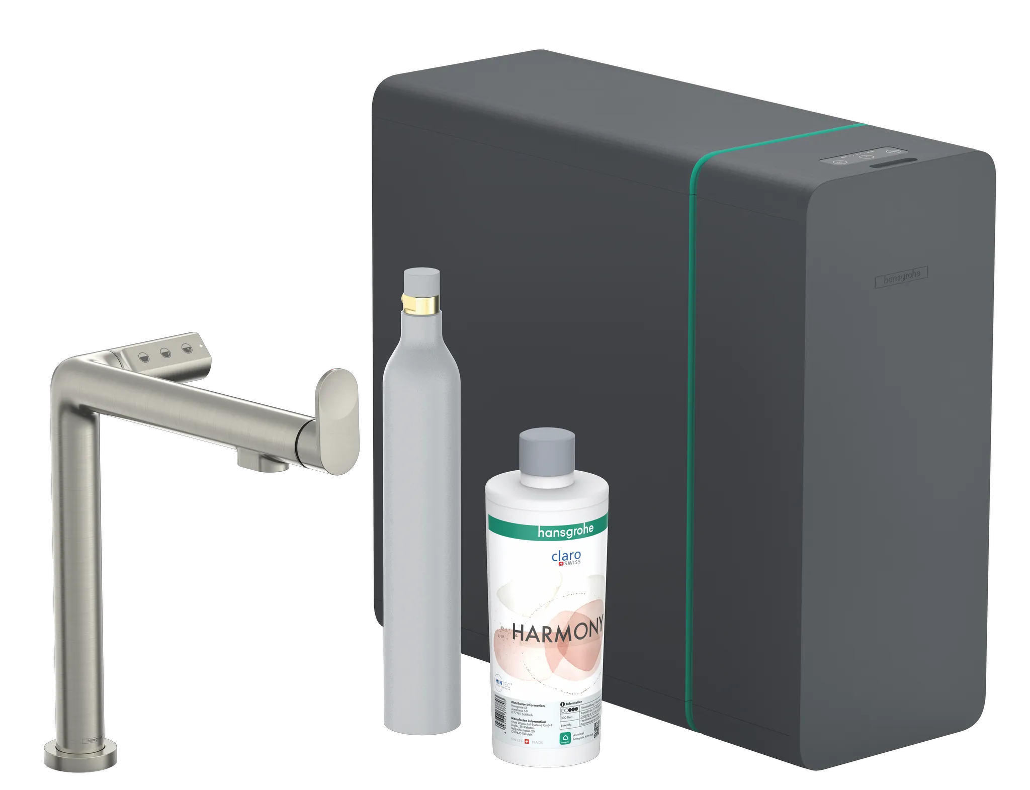 Hansgrohe Aqittura M91 SodaSystem 240, 1jet, Starter Set, Edelstahl Finish Hansgrohe Aqittura M91 SodaSystem 240, 1jet, Starter Set, Edelstahl Finish