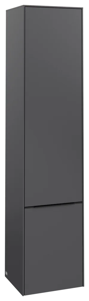 Villeroy & Boch Hochschrank Subway 3.0 C58701, 400 x 1710 x 362 mm, 2 Türen, Anschlag (Scharnier) rechts, Graphite