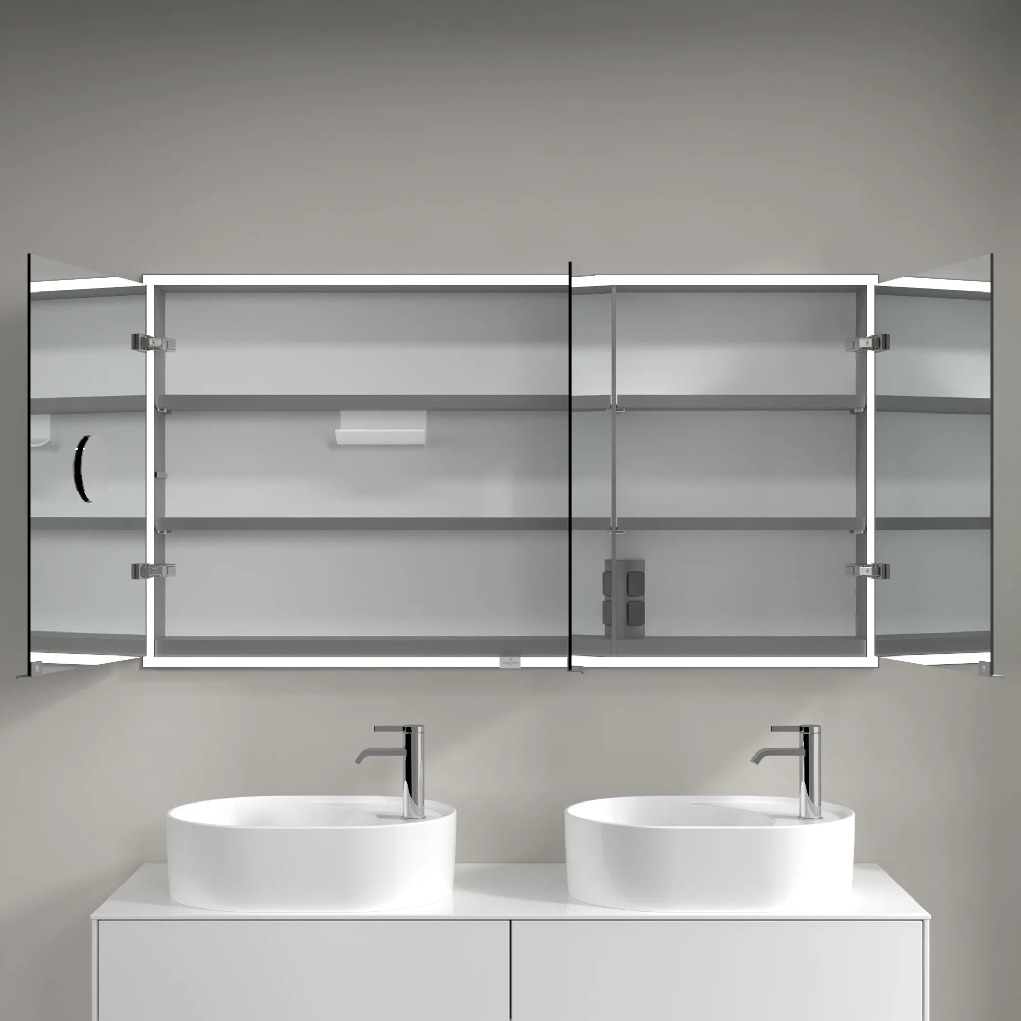 Villeroy & Boch Einbau-Spiegelschrank „My View Now“ 1400 × 750 × 168 mm in White Matt Villeroy & Boch Einbau-Spiegelschrank „My View Now“ 1400 × 750 × 168 mm in White Matt
