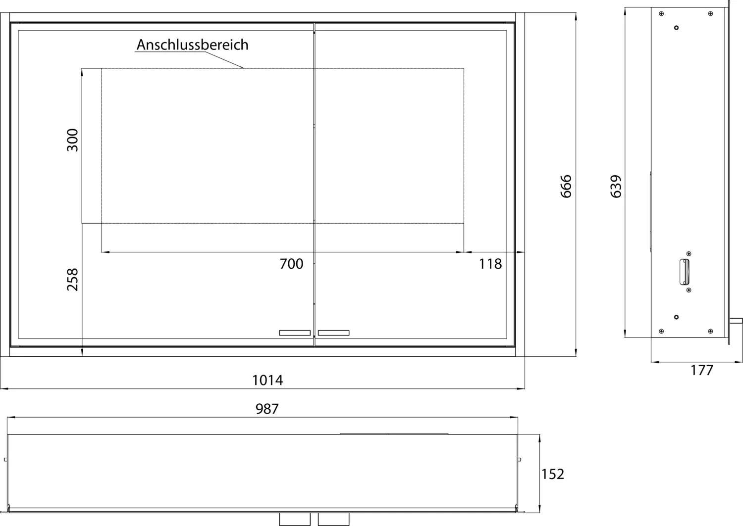 emco Spiegelschrank „prestige 2“ 1015 mm emco Spiegelschrank „prestige 2“ 1015 mm