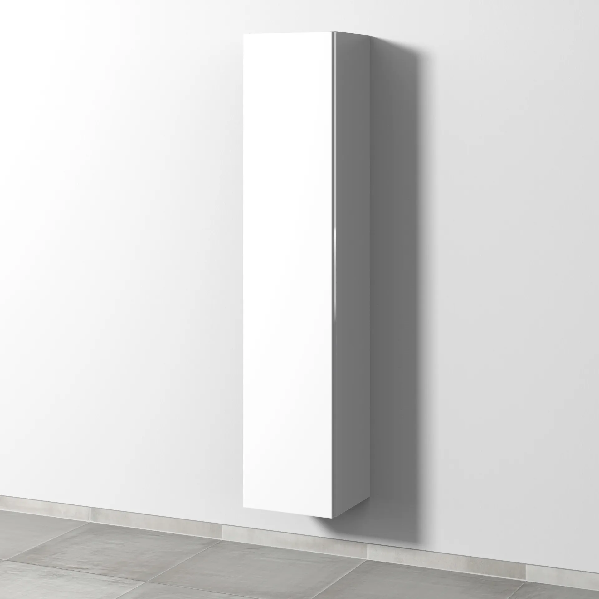 Sanipa Hochschrank „3way“ 350 × 1700 × 345 mm Anschlag links, in Weiß-Soft, Anschlag links