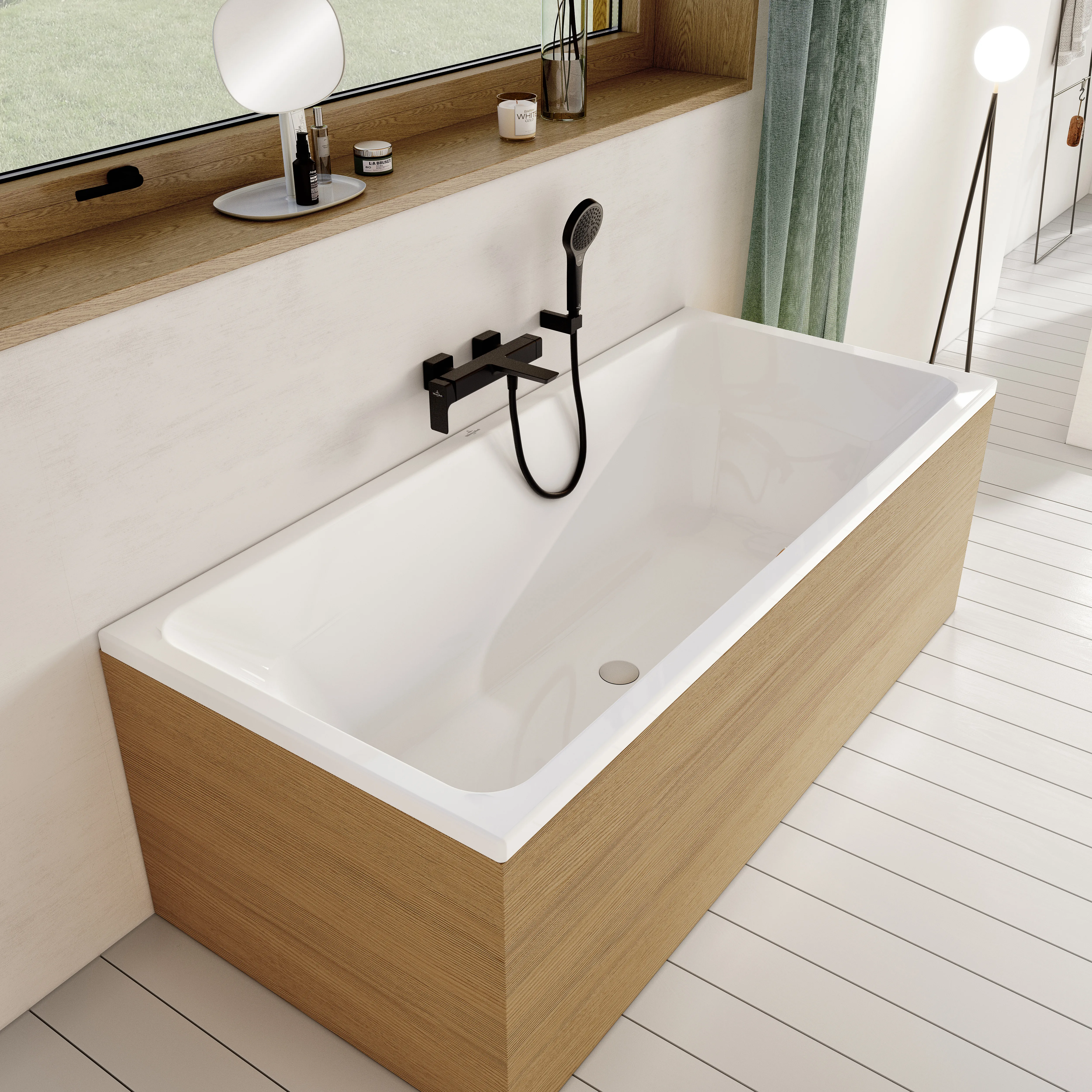 Villeroy & Boch Badewanne „Avento“ rechteck 170 × 70 cm, Mittelablauf in Weiß Alpin Villeroy & Boch Badewanne „Avento“ rechteck 170 × 70 cm, Mittelablauf in Weiß Alpin