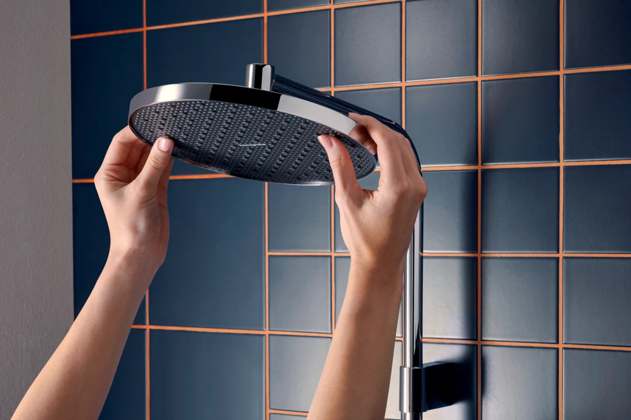 Hansgrohe Activera S Showerpipe 240 1jet EcoSmart mit Ecostat Fine Varia, Chrom