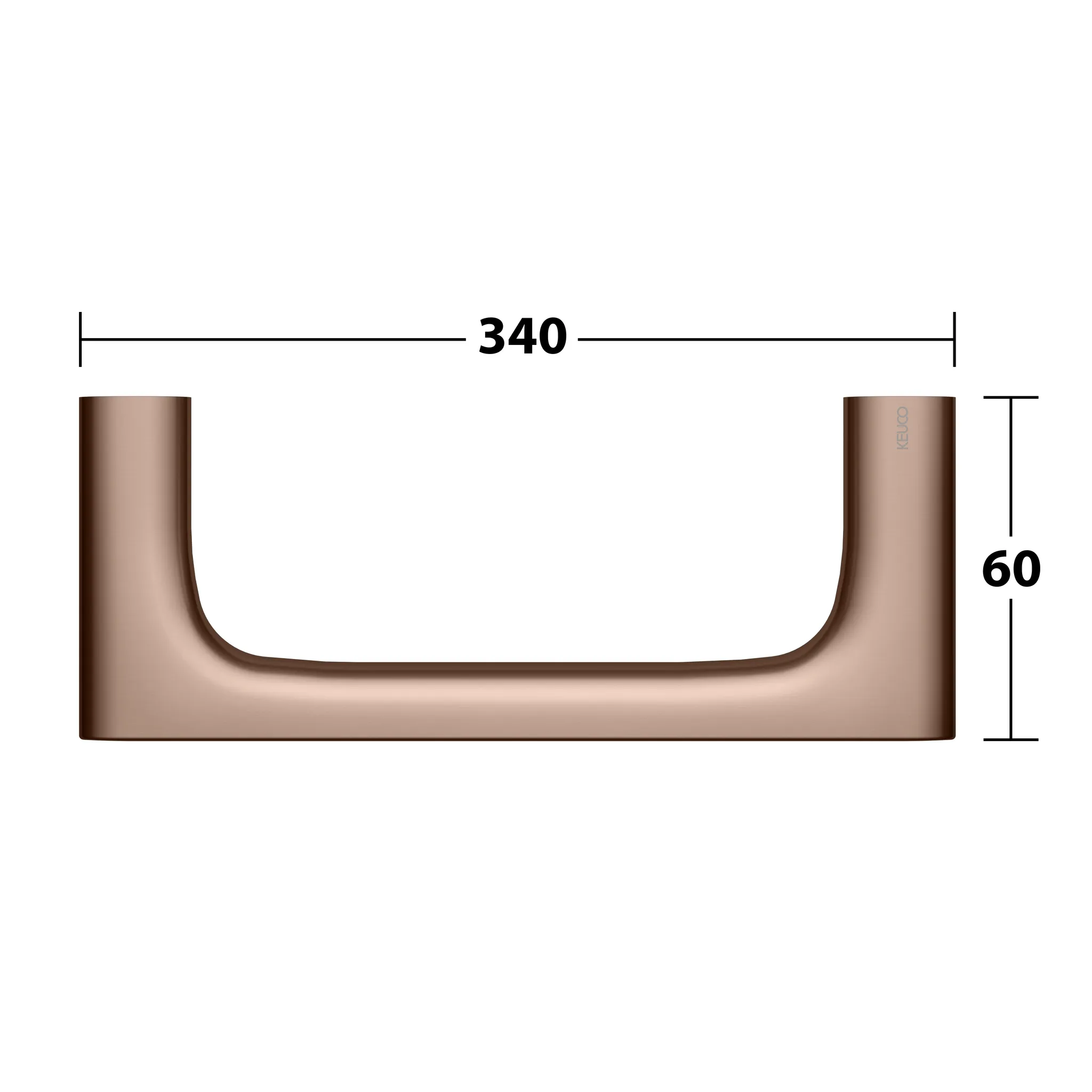 Edition 400 Handtuchring 250 mm Rotgold gebürstet