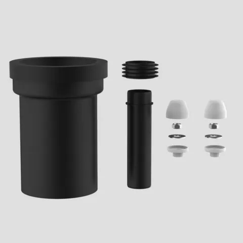 WC-Anschlussgarnitur 180 mm DN100, weiß WC-Anschlussgarnitur 180 mm DN100, weiß