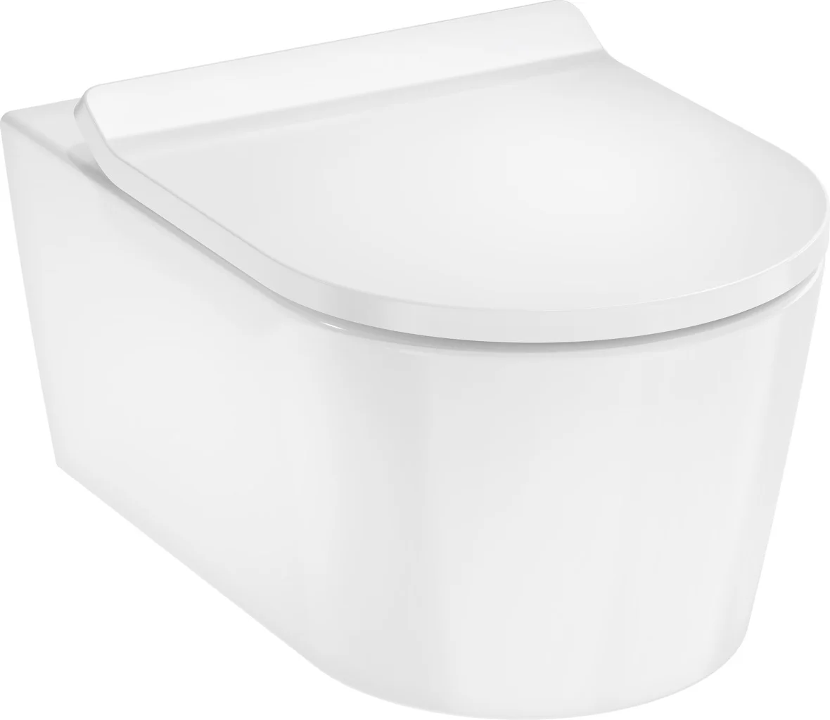 Hansgrohe EluPura S Wand-WC-Set, 540x360 mm, weiß, mit AquaHelix Flush, SmartClean, SoftClose und QuickRelease