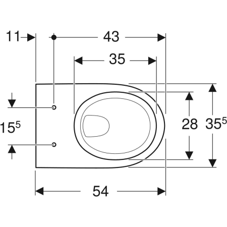 Set-Tiefspül-WC Geberit Wand-WC Renova ohne Spülrand mit WC-Sitz Soft Closing von Geberit Set-Tiefspül-WC Geberit Wand-WC Renova ohne Spülrand mit WC-Sitz Soft Closing von Geberit