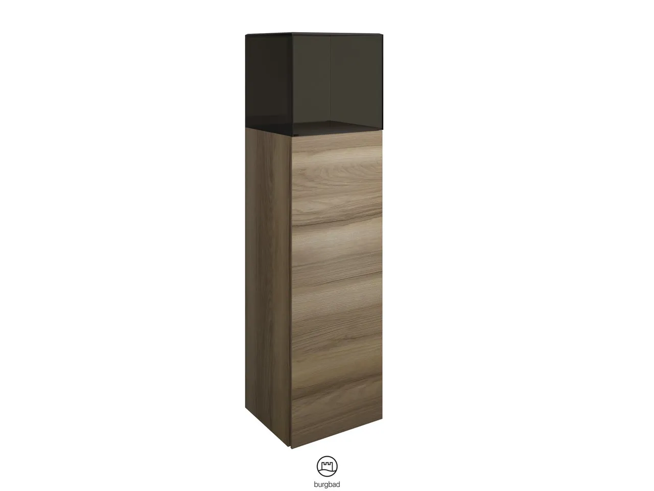 burgbad Hochschrank „Yumo“ 390 × 1280 × 360 mm in Eiche Dekor Cashmere