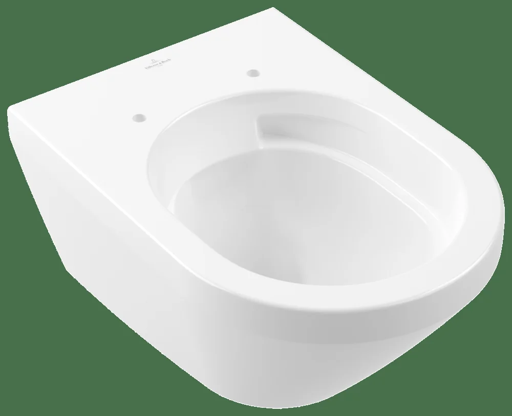 Villeroy & Boch Architectura 4694C0, Tiefspül-WC wandhängend, Rund, Weiß Alpin AntiBac CeramicPlus