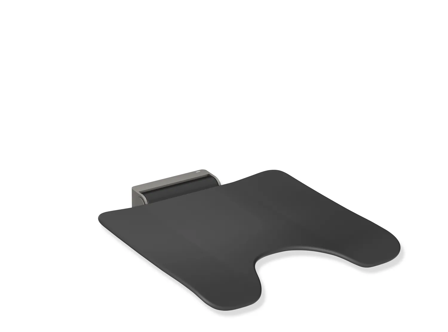 HEWI Klappsitz System 900, Wandkonsole aus Edelstahl, Sitzfläche 450x450 mm, HEWI Farbe ER