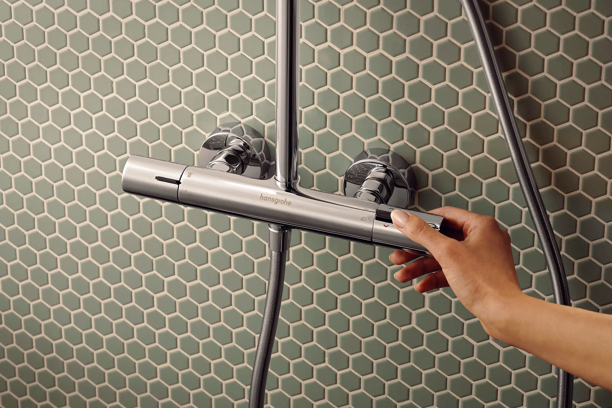 Hansgrohe Activera S Showerpipe 240 1jet EcoSmart+ mit Ecostat Fine Varia, Chrom Hansgrohe Activera S Showerpipe 240 1jet EcoSmart+ mit Ecostat Fine Varia, Chrom