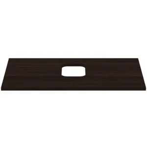 Waschtischplatte i.life B mittiger Ausschnitt für eine Schale 802x507x18mm Weiß matt