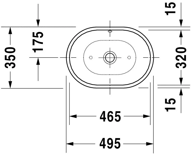 Aufsatzwaschtisch, mit Überlauf Aufsatzwaschtisch, mit Überlauf