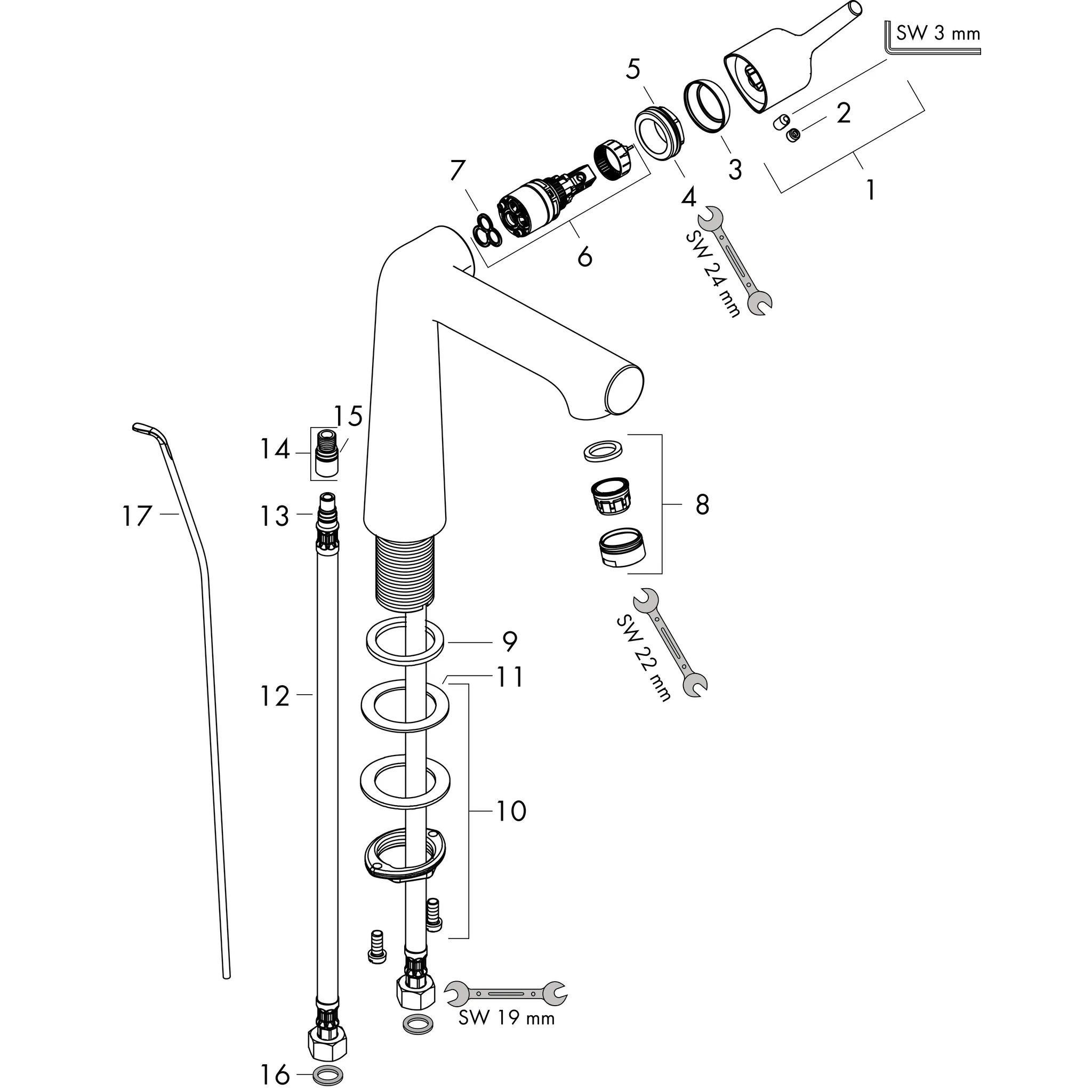 Waschtischmischer 250 Talis S chrom Waschtischmischer 250 Talis S chrom