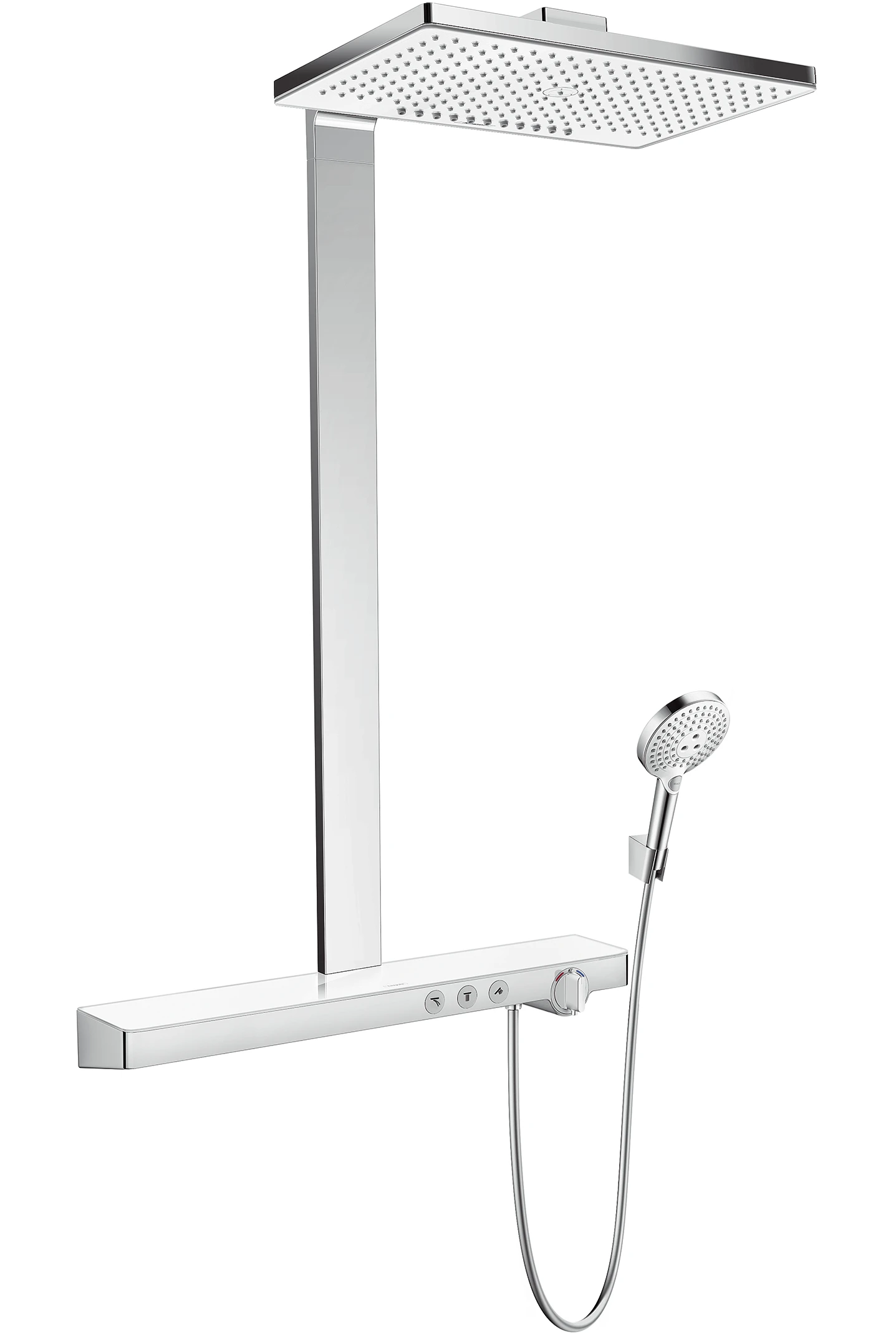 Showerpipe Rainmaker Select E 460 2jet EcoSmart weiss/chrom Showerpipe Rainmaker Select E 460 2jet EcoSmart weiss/chrom
