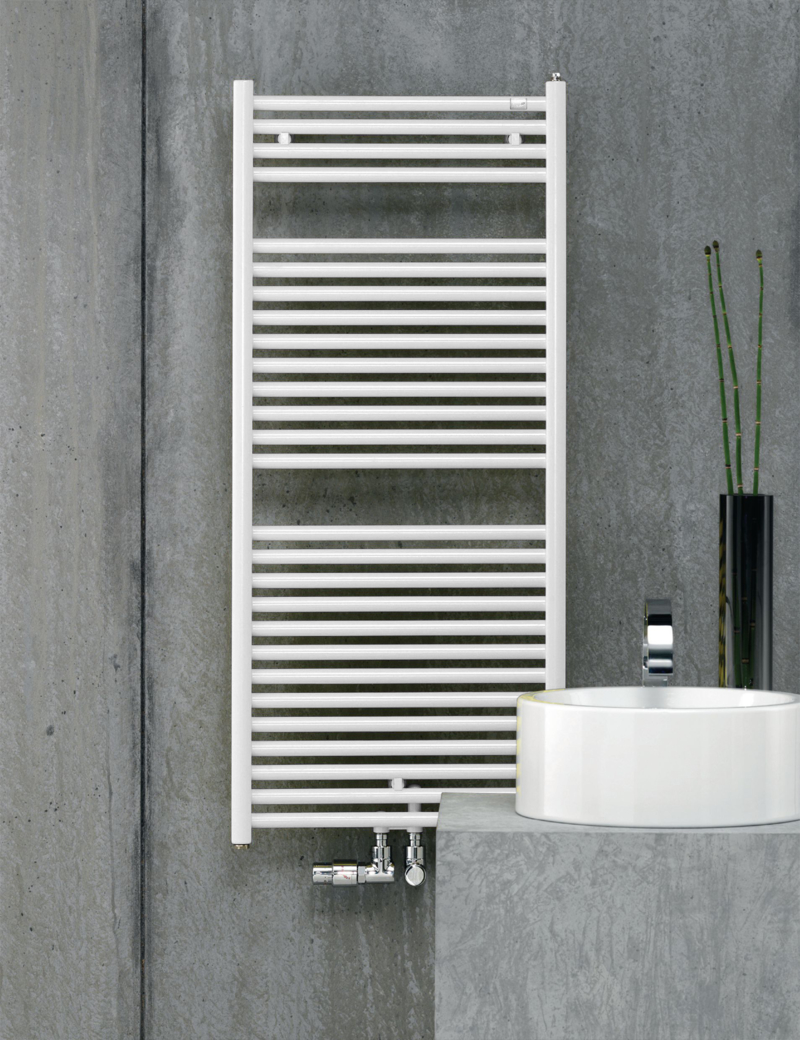 Zehnder Design-Heizkörper „Troja“ 45 × 71,6 cm in Verkehrsweiß (RAL 9016, glänzend) Zehnder Design-Heizkörper „Troja“ 45 × 71,6 cm in Verkehrsweiß (RAL 9016, glänzend)