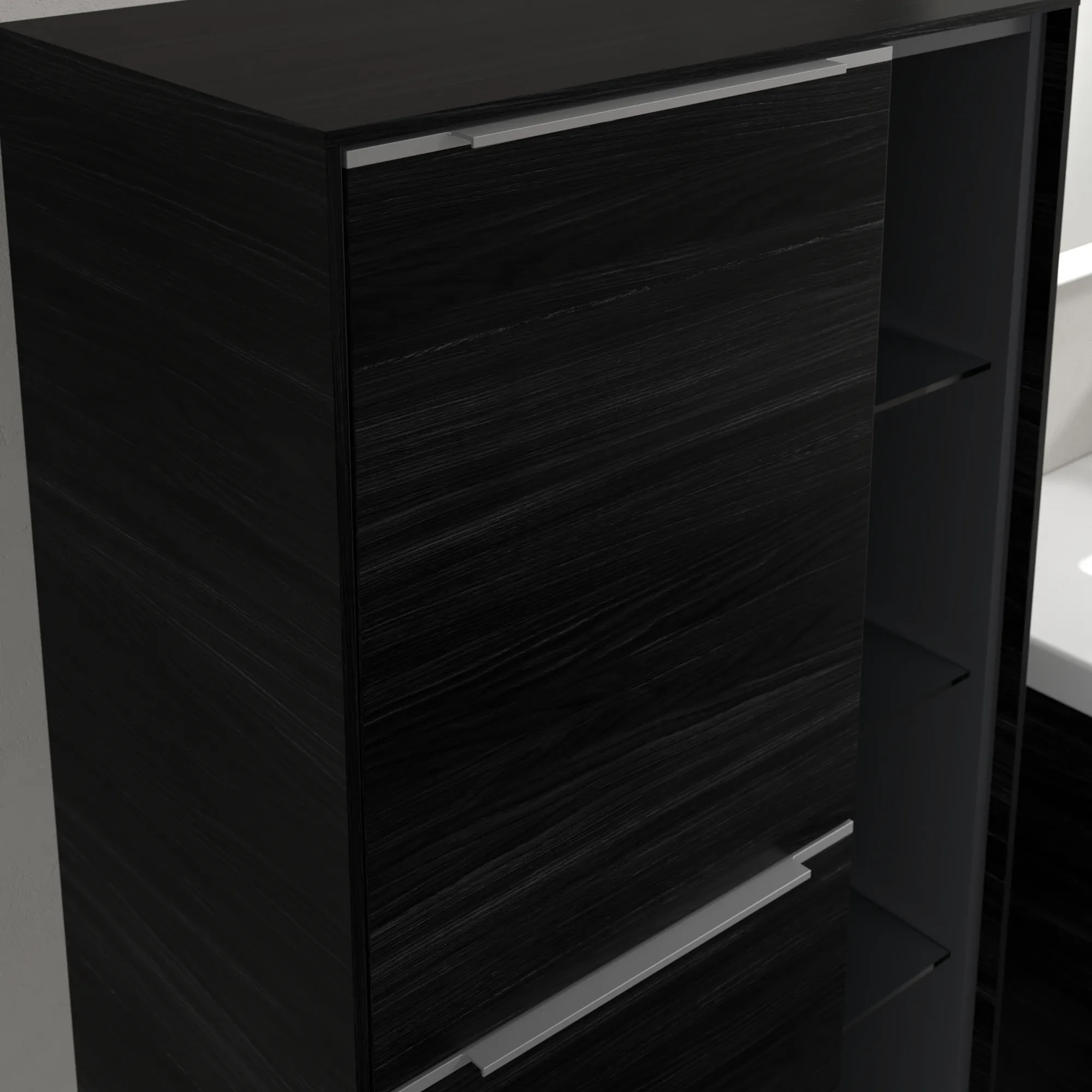 Villeroy & Boch Subway 3.0 Mittelschrank C59800, 574x1200x362mm, 2 Türen, links Anschlag, Black Oak