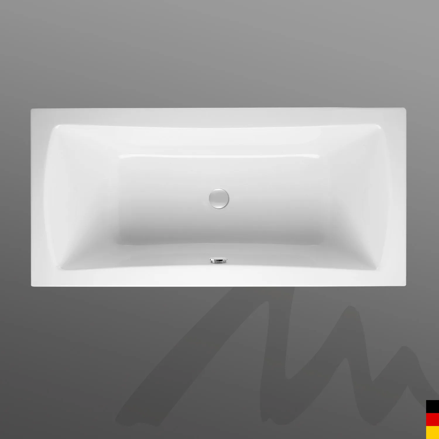 Mauersberger jucunda Acryl-Badewanne Rechteckform 1800x800x505, weiß