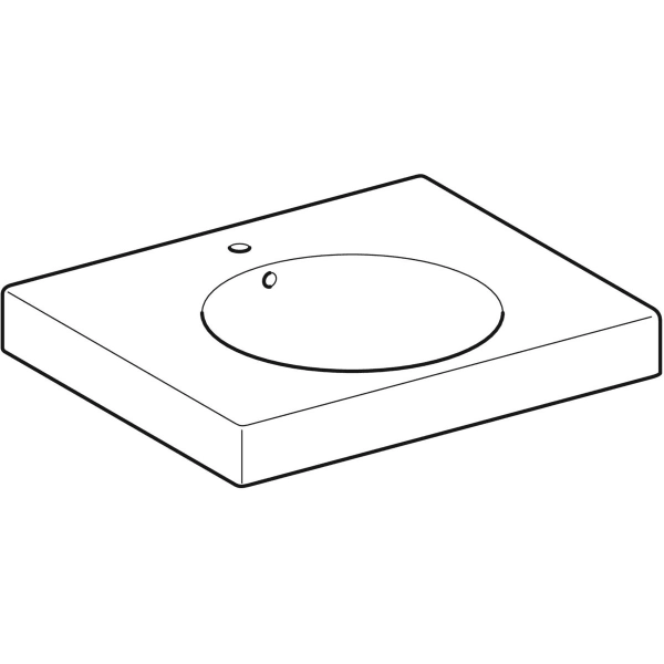 Wandwaschtisch mit Ablagefläche „Preciosa II“, rechteckig 60 × 50 cm