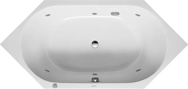 Duravit Whirlwanne „D-Code“ sechseck 190 × 90 cm