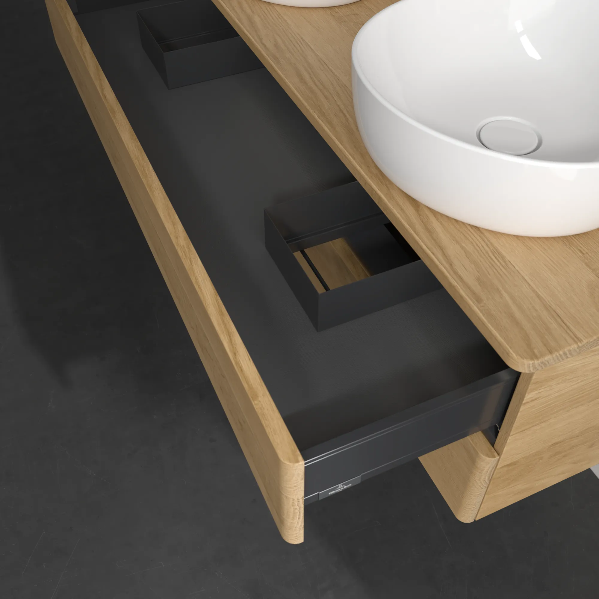 Villeroy & Boch Antao L24_5 Unterschrank für Waschbecken, 1200x360x500 mm, Honey Oak