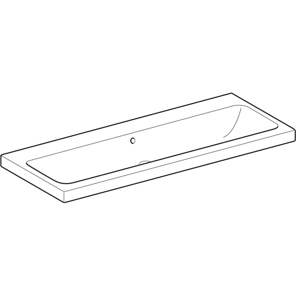 Wandwaschtisch „iCon Light“, mittig, rechteckig 120 × 48 cm Wandwaschtisch „iCon Light“, mittig, rechteckig 120 × 48 cm