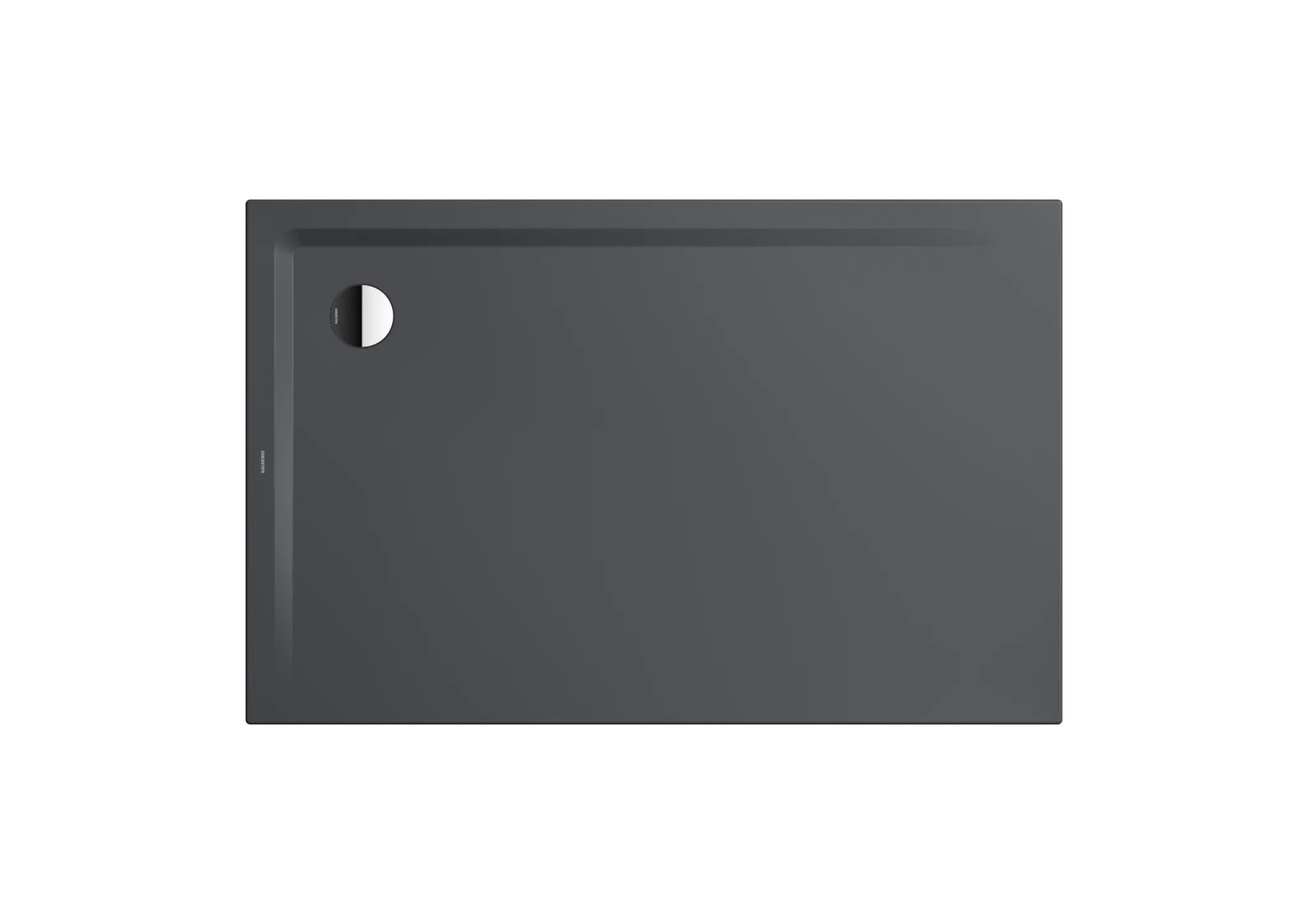 Kaldewei Duschwanne „Superplan“ 80 × 170 cm ohne Oberflächenbeschichtung, ohne Oberflächenveredelung, in cool grey 80