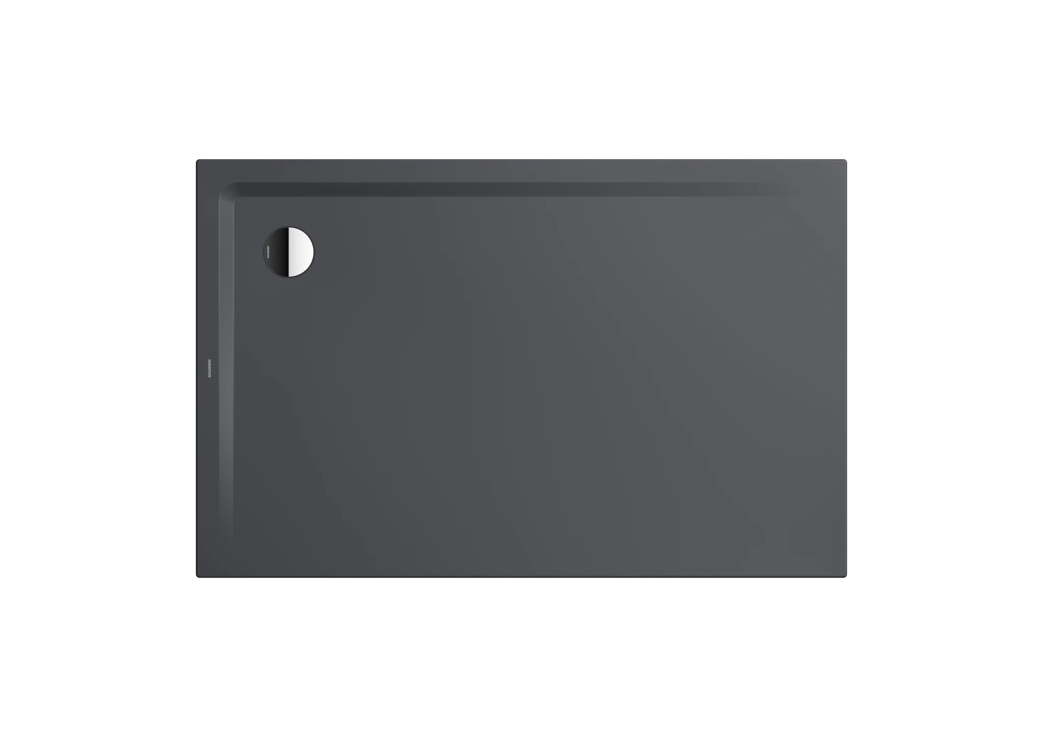 Kaldewei Duschwanne „Superplan“ 100 × 140 cm ohne Oberflächenbeschichtung, mit Antislip Secure Plus, in cool grey 80