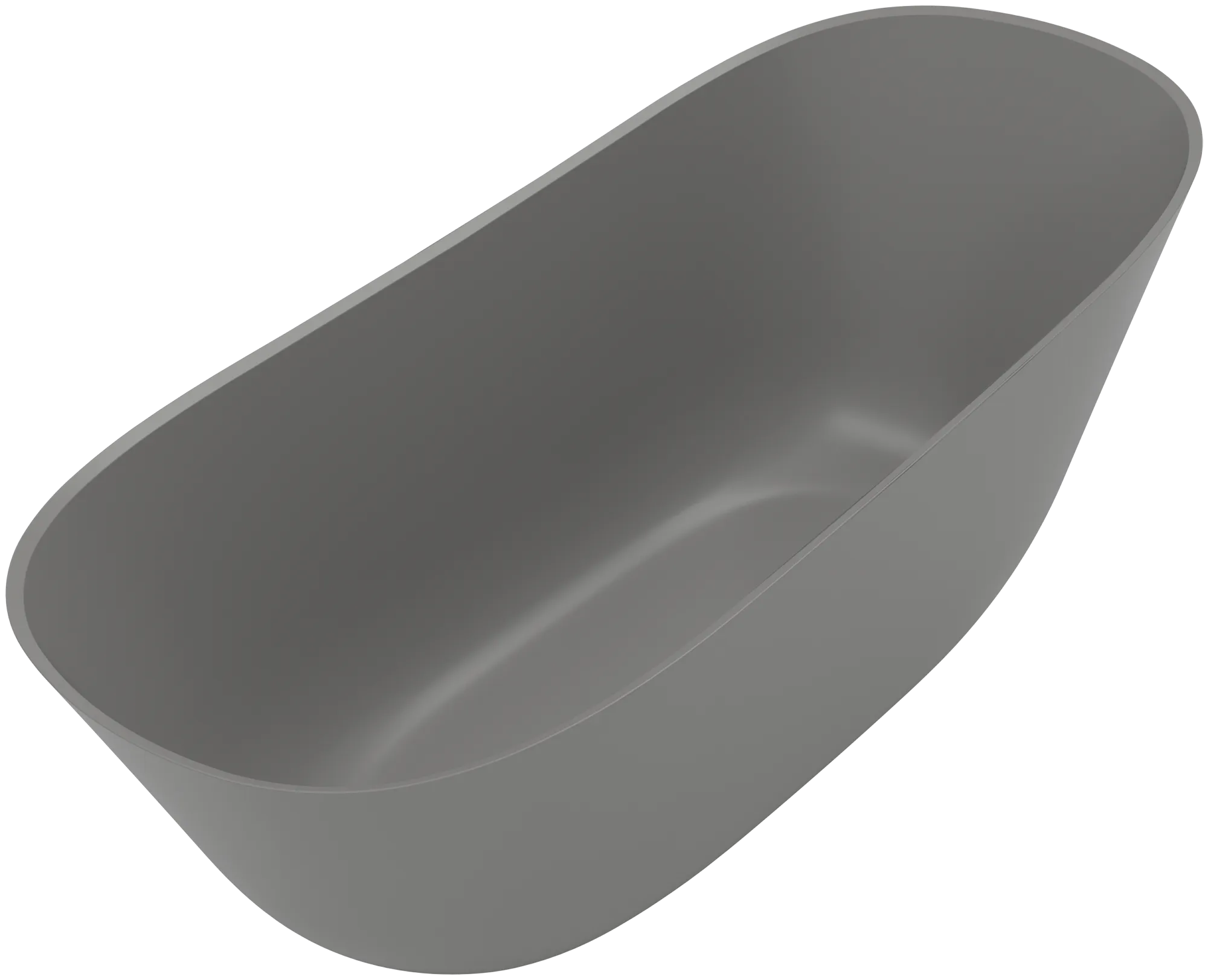 Villeroy & Boch freistehende Badewanne Theano, 170 x 75 cm, 64 cm hoch, Grey, 202 Liter Fassungsvermögen