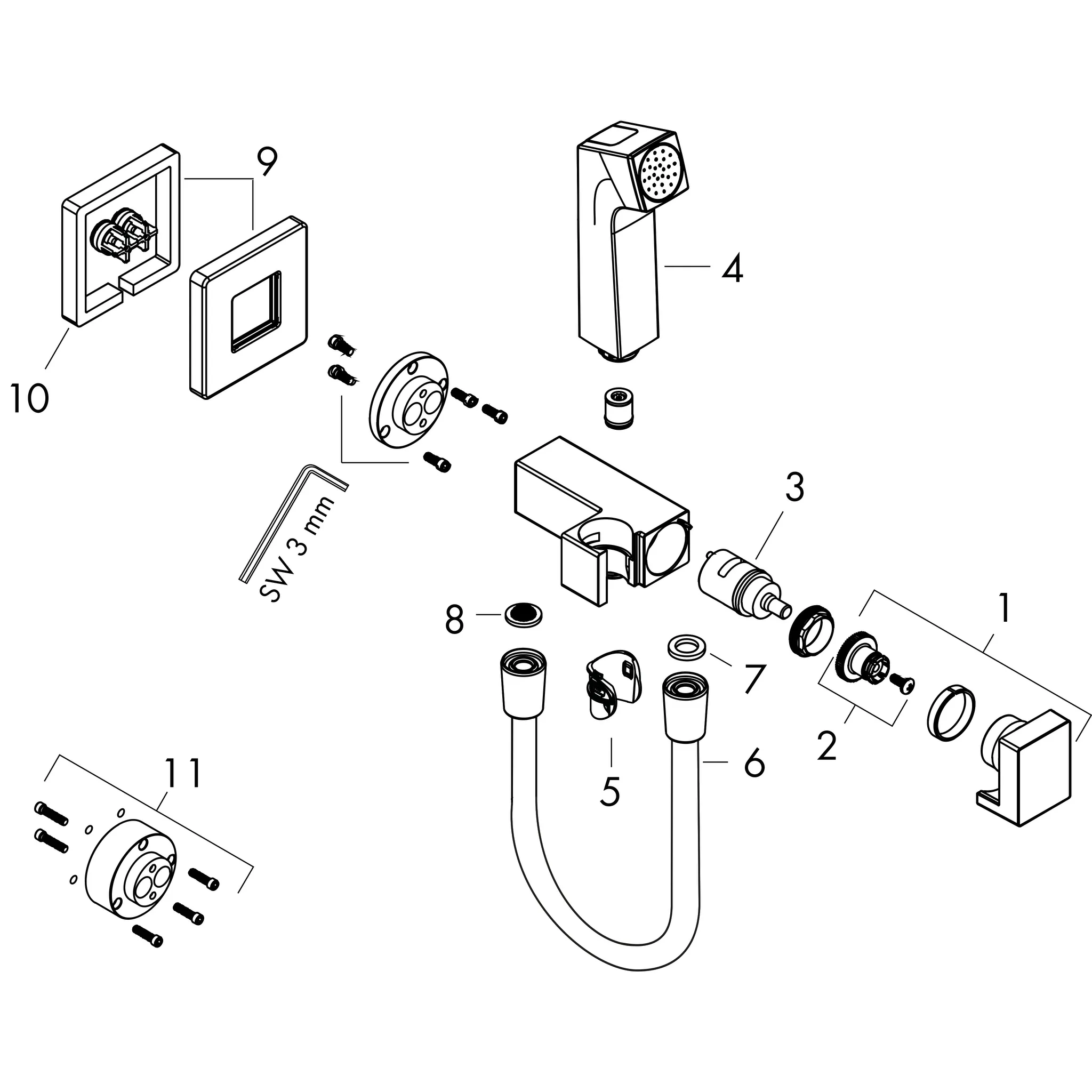 Handbrause 6.2 l/min in Polished Gold Optic Handbrause 6.2 l/min in Polished Gold Optic